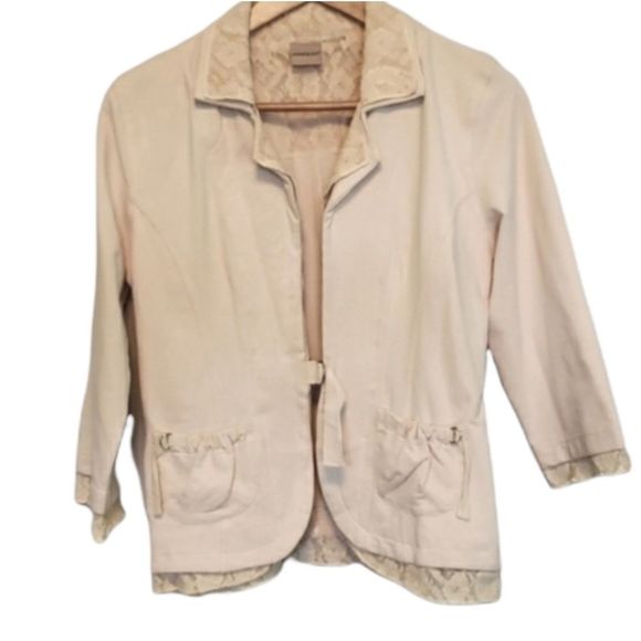 3 for $25 Massini Lace Cream Blazer Jacket Small - Picture 1 of 5